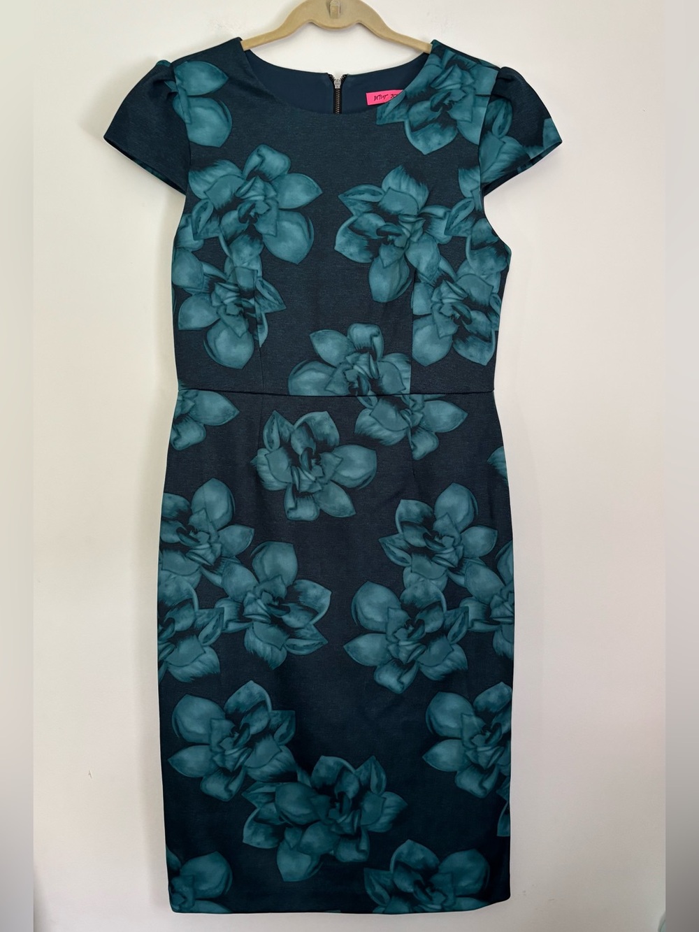 Betsey Johnson Teal Floral Midi Dress